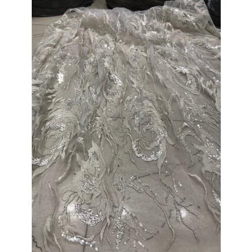 Nigerian lace fabrics for wedding African French Tulle Lace fabric SYJ-366814 high quality african lace 5yards
