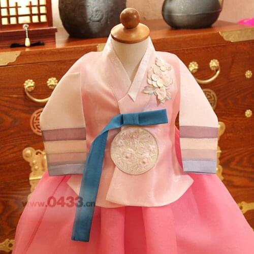 2020 NEW GirlsPremium Korean Tradtional Girl Hanbok Dress Kids Birthday Party Korean Dolbok Gift