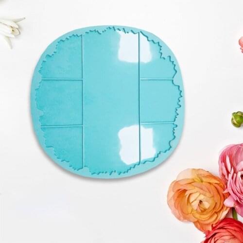 2021 New Coaster Tray Epoxy Resin Mold Cup Mat Pad Silicone Mould DIY Crafts Casting Tool 2020 trend