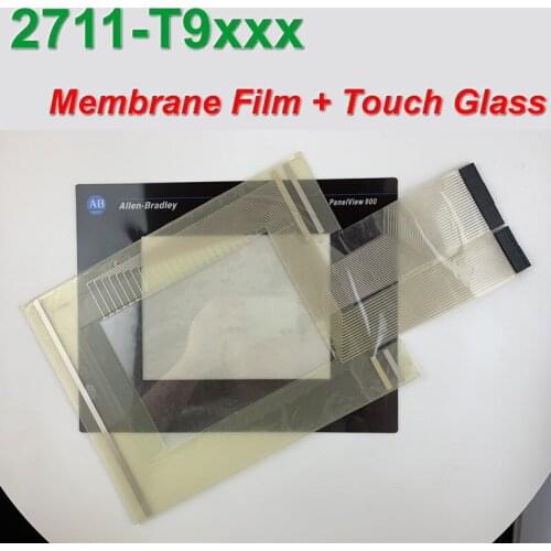 Allen Bradley PanelView 900 2711-T9 2711-T9C Glass touch screen + Membrane Film 2711-T9C1 digitizer for Panel Repair,in stock
