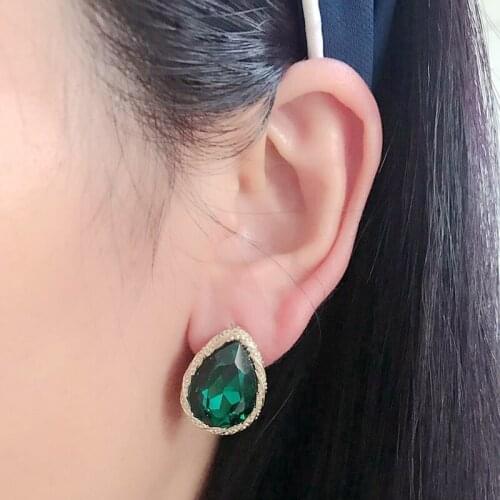 Fashion Teardrop 3 Colors Clip Earring