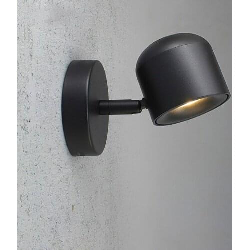 LED Nordic wall lamp bedside reading light adjustable angle corridor porch aisle balcony light mirror headlights WJ912