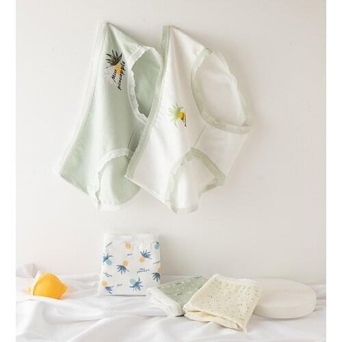 Woman Panties Sexy Breathable Soft Lingerie Female Cotton Briefs Panty Mid-waist Womens Underpants Underwear