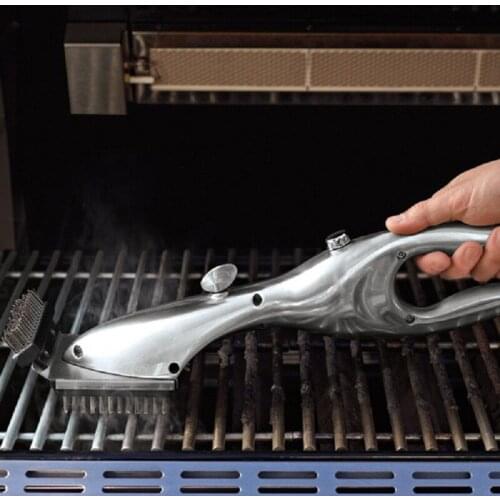 Outdoor BBQ Clean Tool Stainless Steel Barbecue Grill Cleaning Brush Wire Cleaner Accessories With Long Safe Handle Grill Brush