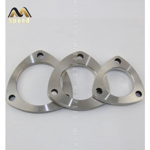 Accessories Universal stainless steel exhaust muffler flange exhaust pipe triangle joint 51mm 63mm 76mm joint