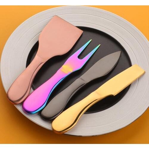 1 Set Useful Four Assorted Tools Cheese Knives Set Cheese Tool Collection Cheese Cutter Kit Anti-corrosion for Party