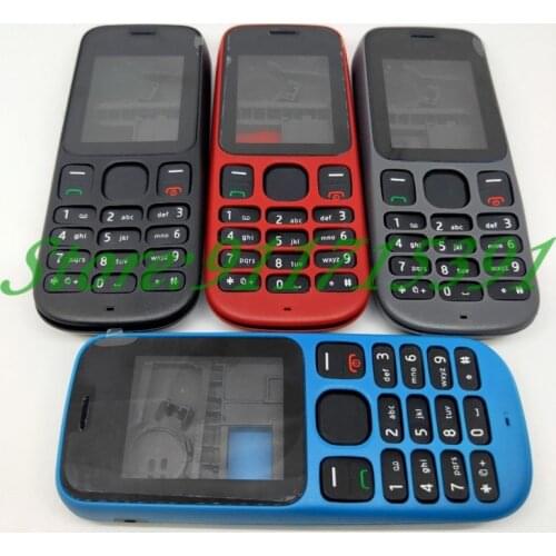 10Pcs/Lot New Original Full Housing Cover Case For Nokia 101 1000 101 1010 Front Frame+Battery Door+Middle Cover+keypads