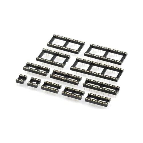 10PCS Round Hole IC socket Connector DIP 6 8 14 16 18 20 24 28 40 pin Sockets DIP6 DIP8 DIP14 DIP16 DIP18 DIP20 DIP28 DIP40 pins
