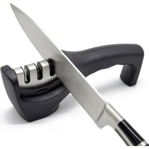 3 Stages Knife Sharpener Kitchen Sharpening Stone Tungsten Steel and Ceramic Kitchen Knives Accessories Tool