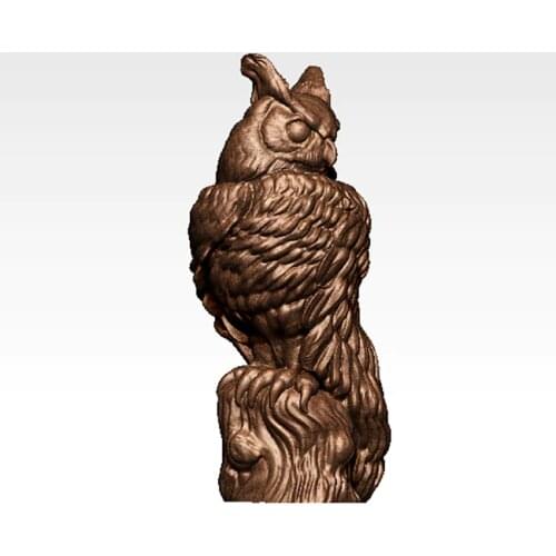 3D model for cnc or 3D printers in STL file format-Eagle art ornament