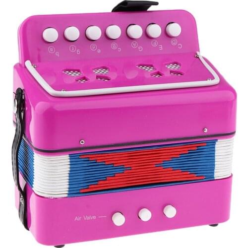 Kids Accordion, 7 Keys Toy Accordion, Musical Instrument for Early Childhood Teaching