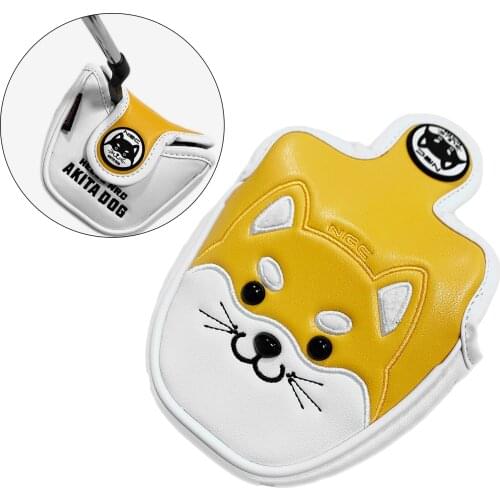 Golf Putter Head Cover with Magnetic Closure Golf Club Protector Bag for Professional Golfer Player Supplies