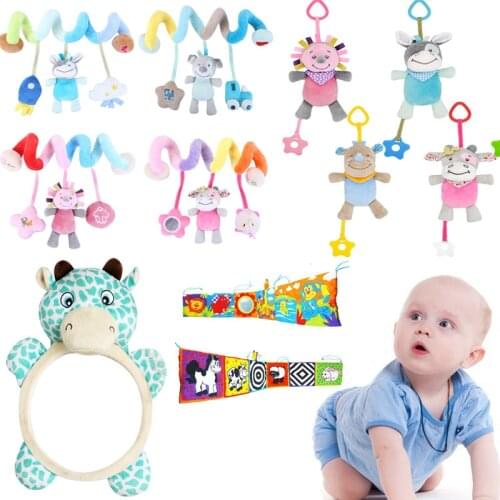 Baby Toys Crib Bumper Newbron Cloth Book Infant Rattles Knowledge Around Multi-Touch Colorful Bed Bumper Baby Toys 0-12 Months