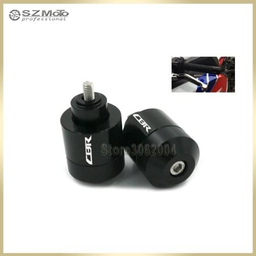 For HONDA CBR500R CBR 500R 2013-2017 Handlebar Grips Motorcycle Accessories Bar Ends Hand Grip Handlebar End Caps With Logo