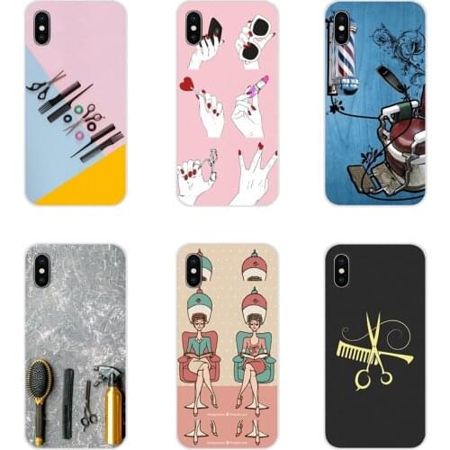 For HTC One U11 U12 X9 M7 M8 A9 M9 M10 E9 Plus Desire 630 530 626 628 816 820 830 Phone Cases Hair Stylist Scissors Brush switch