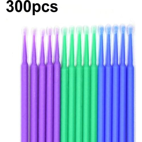 Cotton Swab Micro Dental Materials Disposable Superfine/Fine/Regular Brush Applicator Sticks Dentist tool 300pcs