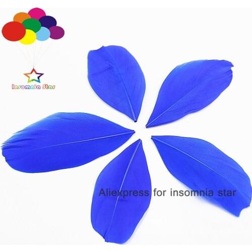 Good Quality Round head Feathers Sapphire 5-7cm Decoration Wedding Colorful Feather Material Accessories Plumes