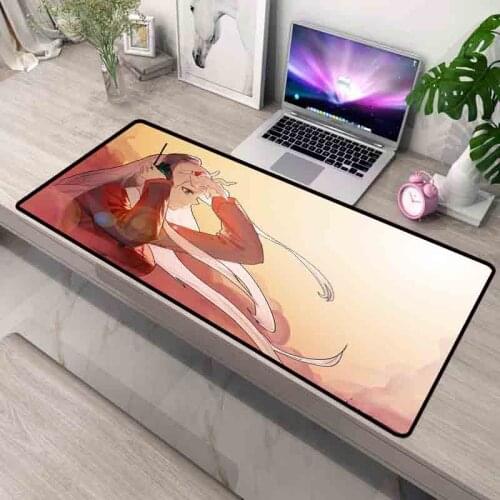 XGZ Darling In The Franxx Anime Cute Girl Gaming Large Mouse Pad Big Computer Rubber Mausepad Surface Keyboard Desk Mat