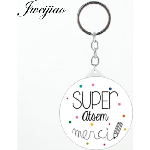 JWEIJIAO Super Maitresse French letter word Travel Purse Mirror 2019 new Fashion Tools Accessories key chain Mirrors H134