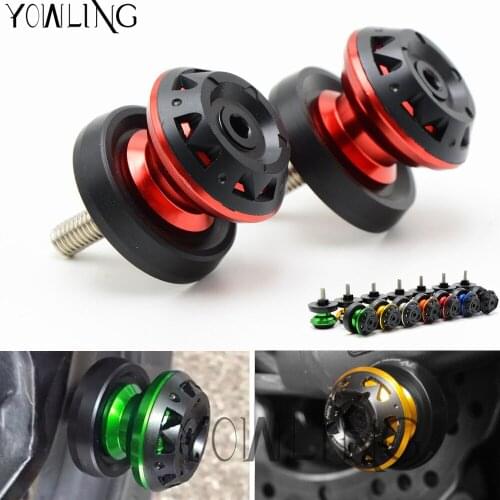 Motorcycle CNC Swingarm Spools stand screws Slider For KAWASAKI ER6N Z750 Z750R Z250 NINJA 250 300 Z1000 Versys Z650 Z800 Z900