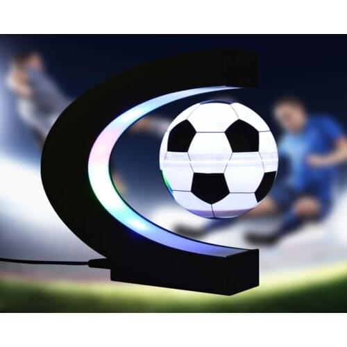 Creative Soccer Gifts Lamp Magnetic Levitation Globe Glow in the dark Nightlight Desktop Decor Football Sports Fan Supplies