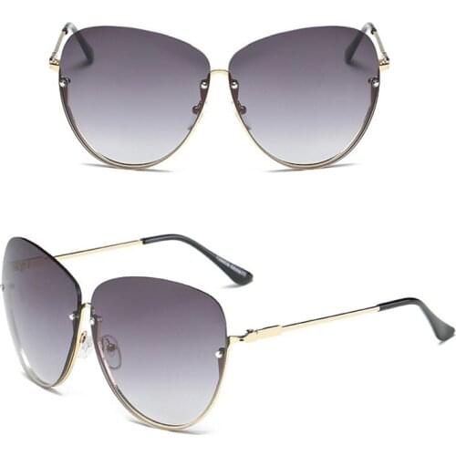 Designer Sunglasses Semi-Rimless Women Spectacle Frames UV400 Lens Eyewear Fashion Vintage Armacoes De Oculos De Metal for Men