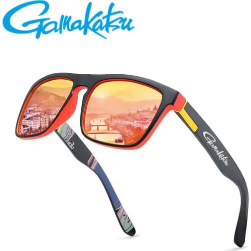 Gamakatsu 2021 Mens Polarized Fishing Glasses Summer Outdoor Mountaineering Fashionable Colorful Film Sports Sunglasses 168