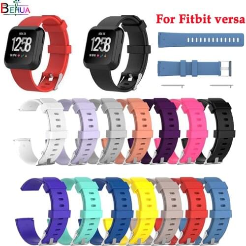 Soft Silicone Sports Wristband For Fitbit versa smart watch Replacement Bracelet strap watchband For Fitbit versa Accessories
