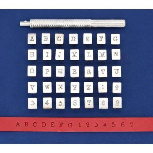 3 Size Leather Printing Tools Upper Case Alphabet Stamping Tools kit Punch Set with Letters & Numbers Hand making Professional