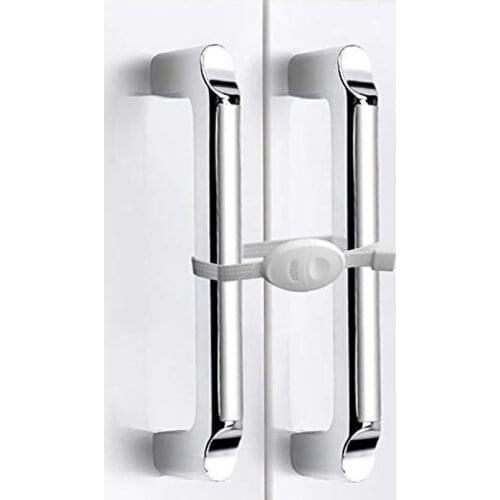 New 2Pcs Child Anti-pinch Safety Cabinet Door Lock Baby Kids Toddlers Infant Security Protection Cabinet Window Door Interlocks