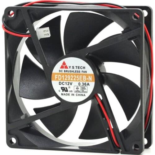 NEW Y.S.TECH 9225 FD129225EB 9025 9CM 12V 0.36A cooling fan