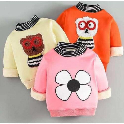 Autumn Winter Kids Baby Boys Girls Sweaters Cartoon Wool Pullover Toddler Childrens Warm Sweater Coat Cardigan Thicken Outerwear
