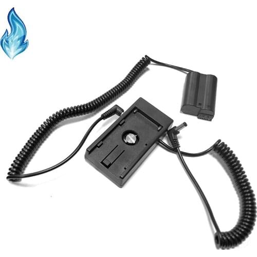 7.2V / 12V NPF Battery Plate with Coiled DC Cable + ep-5b for Nikon 1V1 D7200 D7100 D7000 D810 D810A D800 D800E D750 D850 D610