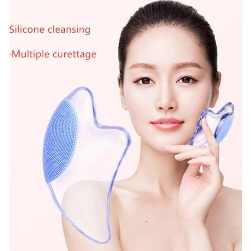 Crystal GuaSha Board Facial V Face Shaving Beauty Board Roller Beauty Non-Jade Facial Massager Cleansing Face Neck Skin Lifting