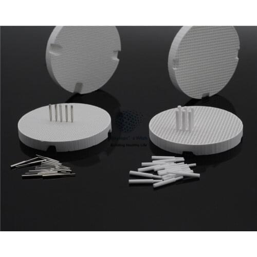 Dentist Products 4Pcs Honeycomb Firing Trays With 20Pcs Metal Pins&20Pcs zirconia Pins Packaged For Dental Clinic