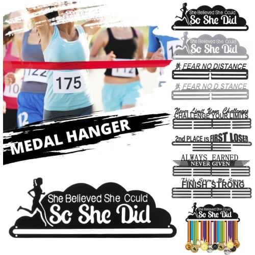 Medals Hanger Display Holder Rack For Sport Medals Creatives Wire Medals Hanger Championship Running Swimming for Gift Decor