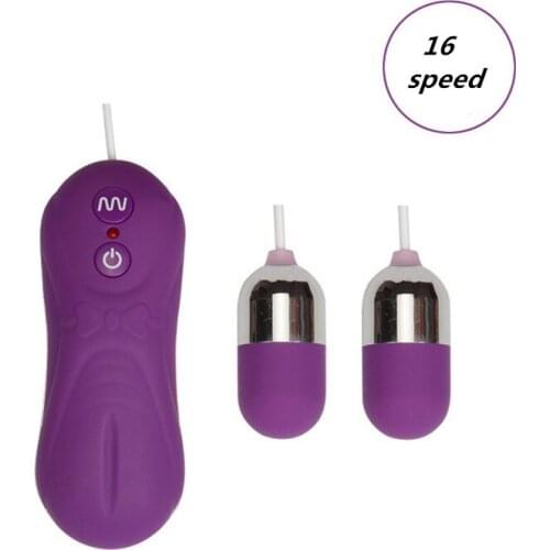 Waterproof Women Vibrating Jump Double Egg Multi Speeds Vibrator Bullet Sex Adult Sexy Toys vibration Sex Product G Spot ST579