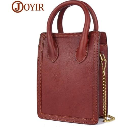 JOJUJOS Genuine Cow Leather Messenger Bag for Women Luxury Designer Purse and Handbags Tote Shoulder Crossbody Bags New