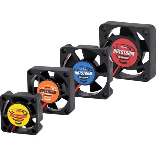 1PCS 16000-24000RPM 3-7.4V Motor ESC Fan 25/30/35/40mm Radiator Heat Sink for 1/12 1/10 1/8 RC Car Parts