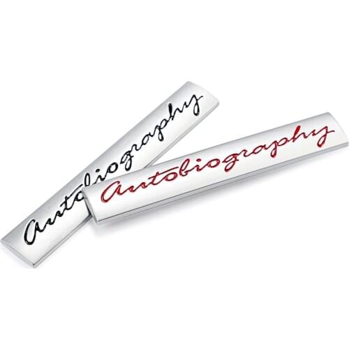 1Pcs 3D Metal Car Stickers autobiography Emblem Badge For Land Rrover Range Rover Defender Evoque Discovery Freelander