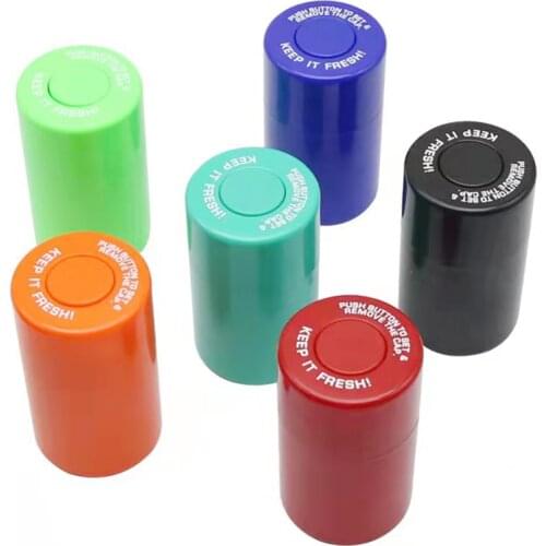 1PCS Portable Plastic Jar Smell Proof Jar Airtight Herb Containers Tobacco Tank Vacuum Sealed Weed Box With Lid