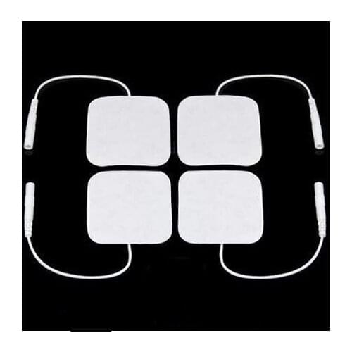 100pcs 5*5cm SQUARE Electrode Pads for Tens EMS Machine 50x50mm Self Adhesive Stud Pads free shipping