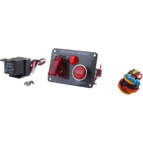 Racing Car Ignition 12V LED Switch Panel Waterproof Engine Start Button