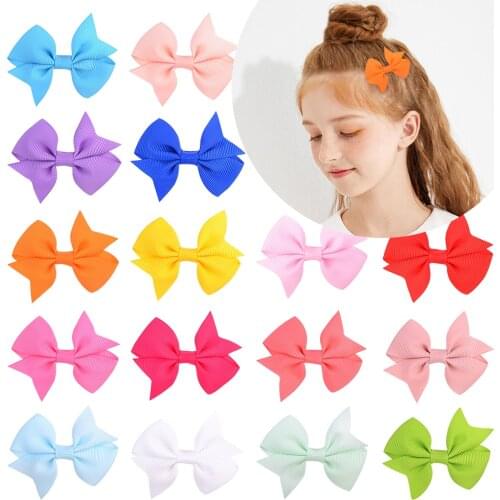 20pcs/lot 2.16 Inch Kids Small Bows Hair Clip Girls PinWheel Bows Hairpins Summer new Hair Accessories Hair Clips 811