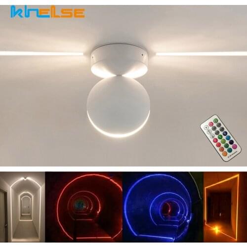 360 Degree Magical RGB Dimmable Wall Light LED Porch Light Beam Angle LED Ceiling Light KTV Hotel Surface Mount Wall Sconce 220V