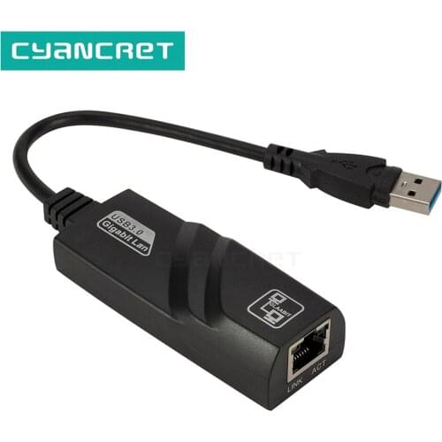 Ethernet Adapter External Network Card USB 3.0 to 10/100/1000 Gigabit RJ45 Ethernet LAN Network for MAC OS Windows