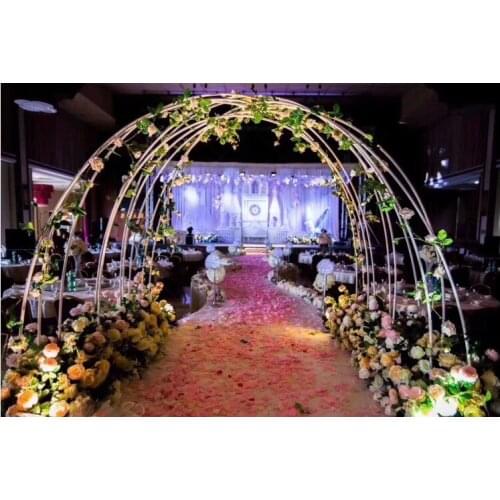 Circle Wedding Arch Background Wrought PVC Variable shape tube Shelf stage Decorative Props DIY Party Shelf Flower Flower