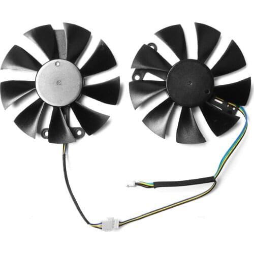 Dual Cooling Fans Graphics Card Cooler for Dataland PowerColor RX480 RX470 470D 580 Accessories