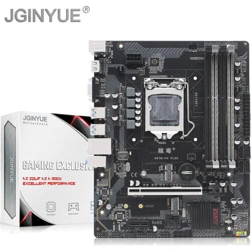 JGINYUE H97 motherboard LGA 1150 support Intel Core/Pentium/Xeon processor DDR3 NON-ECC RAM memory with WIFI Jack H97M-VH PLUS