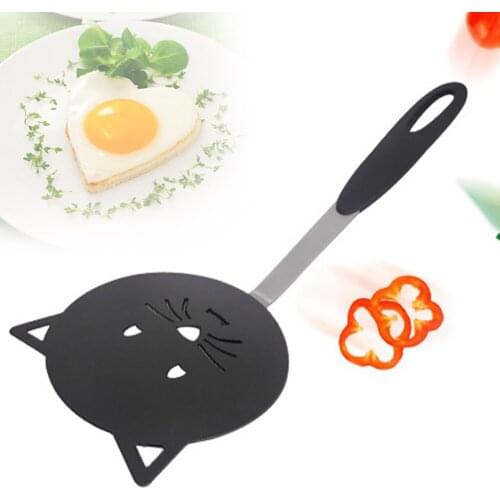 Cute Cat Non Stick Nylon Turner Flipper Home Kitchen Utensils Shovel Fish Steak Pancake Cooking Tools Frying Spatula Omelette